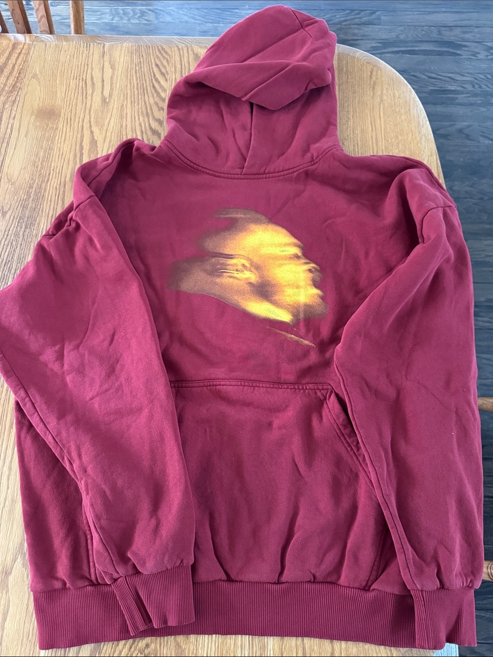 Vintage Portrait Graphic Red Zach Bryan With Heaven On Tour Hoodie